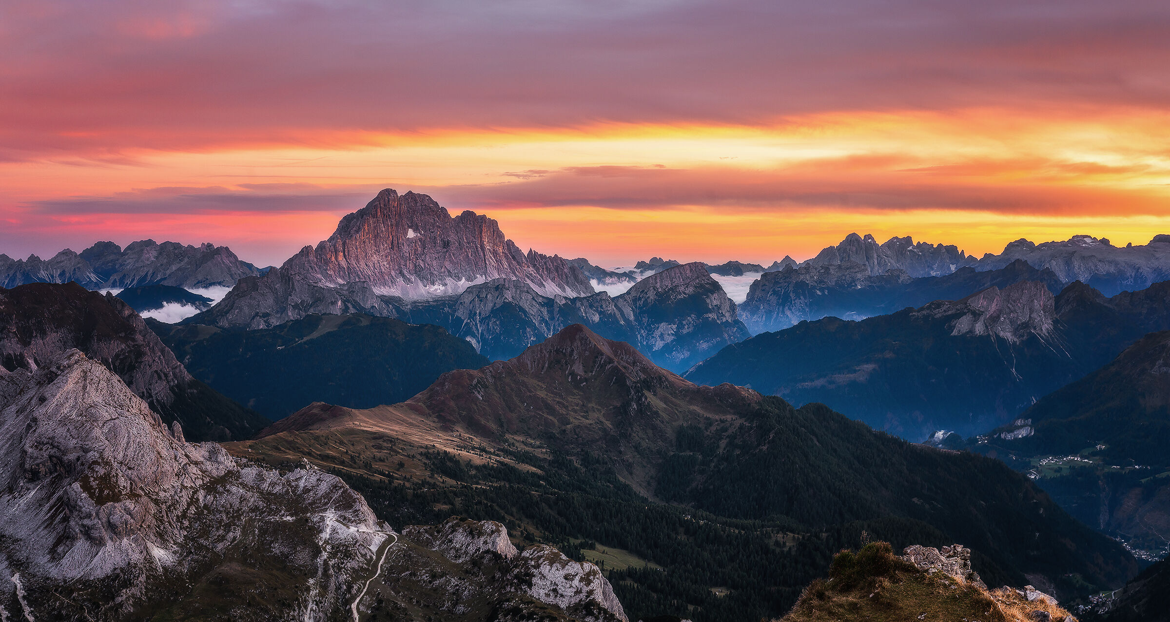 The colors of the Dolomites