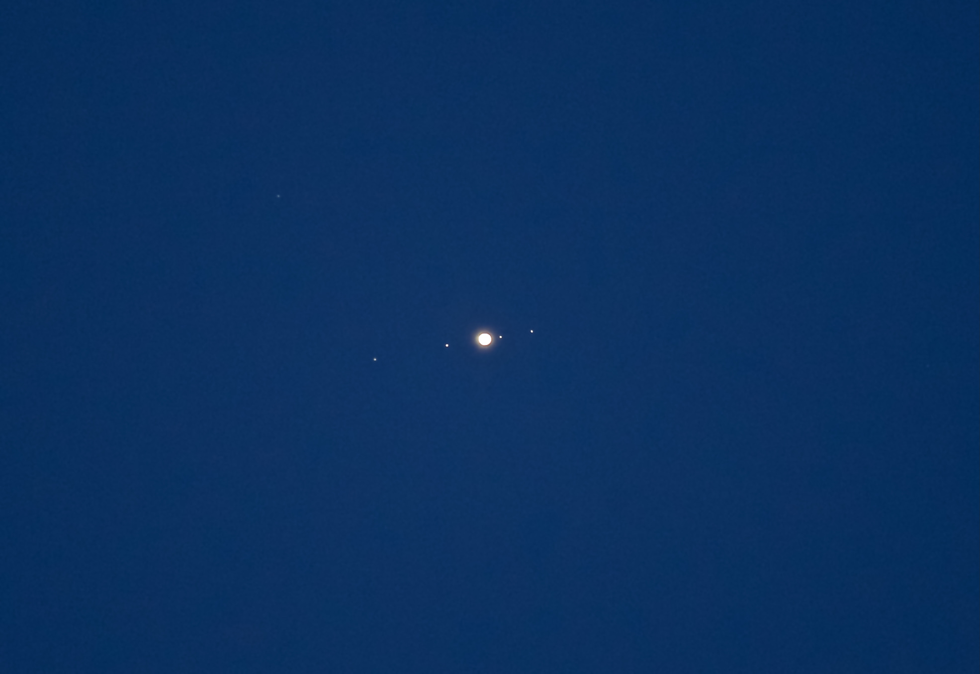Jupiter with its moons...