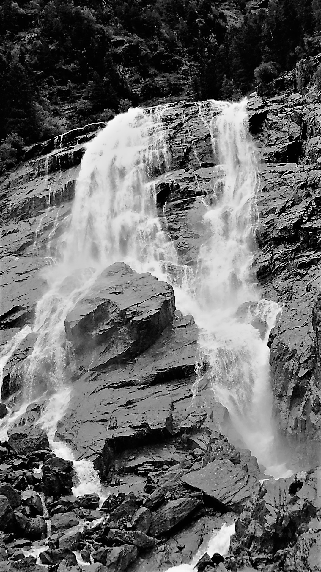 the waterfall