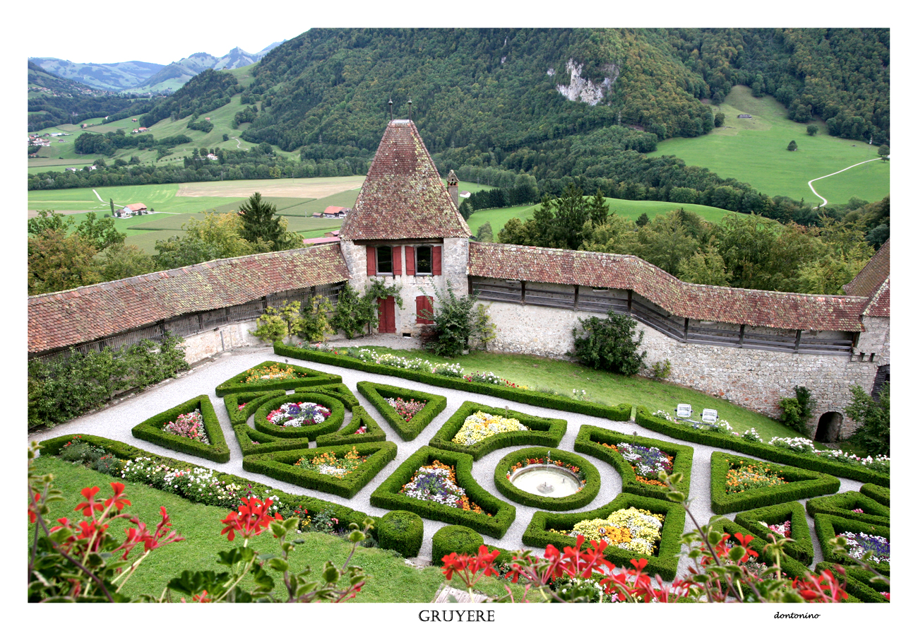 Swiss flowerbeds