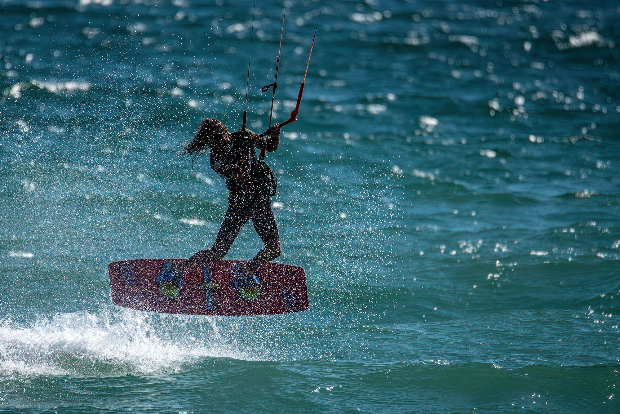 Kite in the Gulf of Follonica.