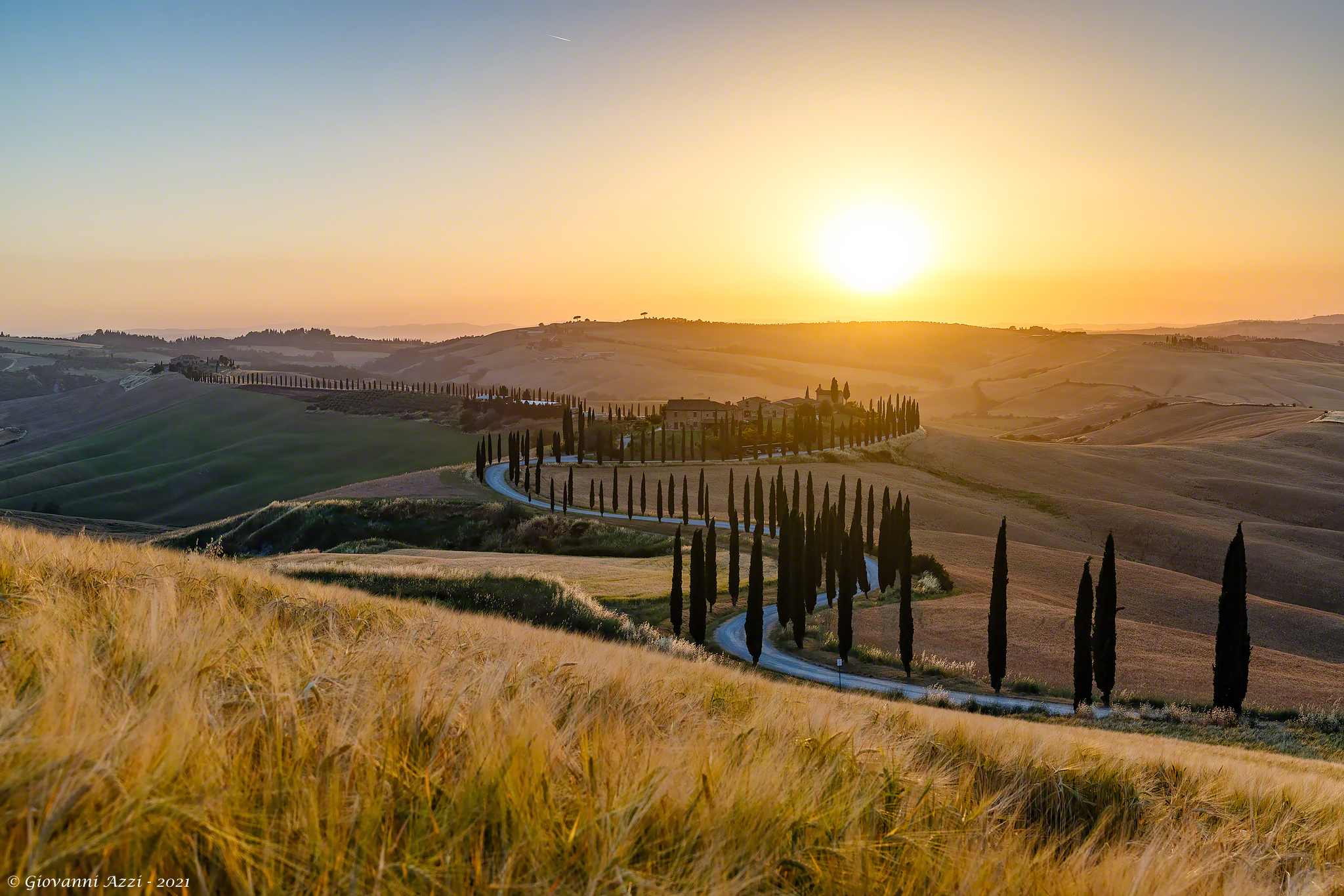 The sun goes down at Baccoleno