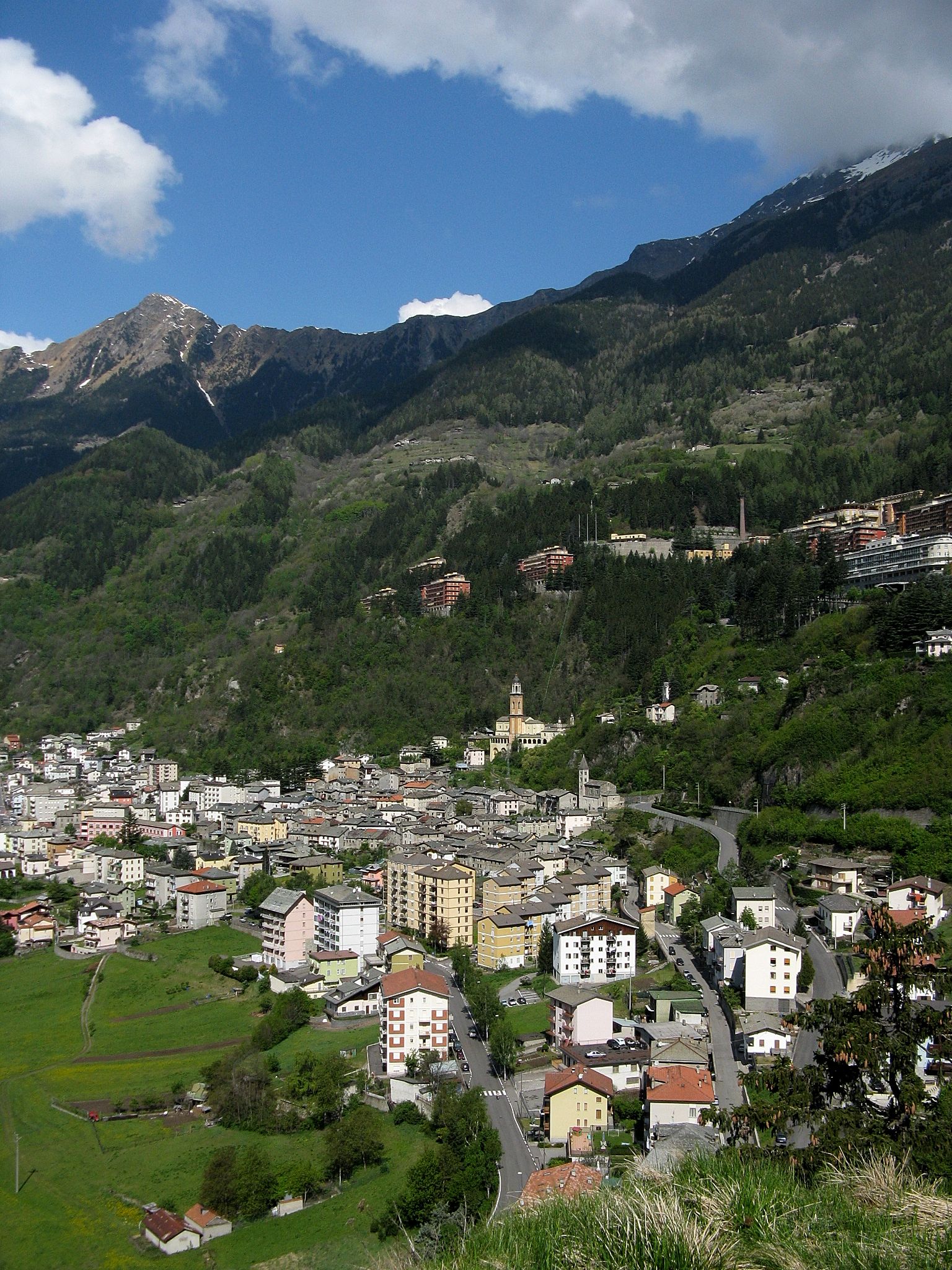 Panorama from the Church of St. Agnes Sondalo