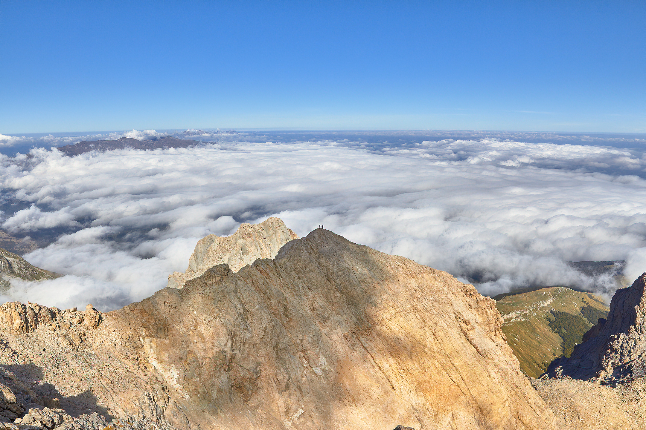 Descent from corno Grande