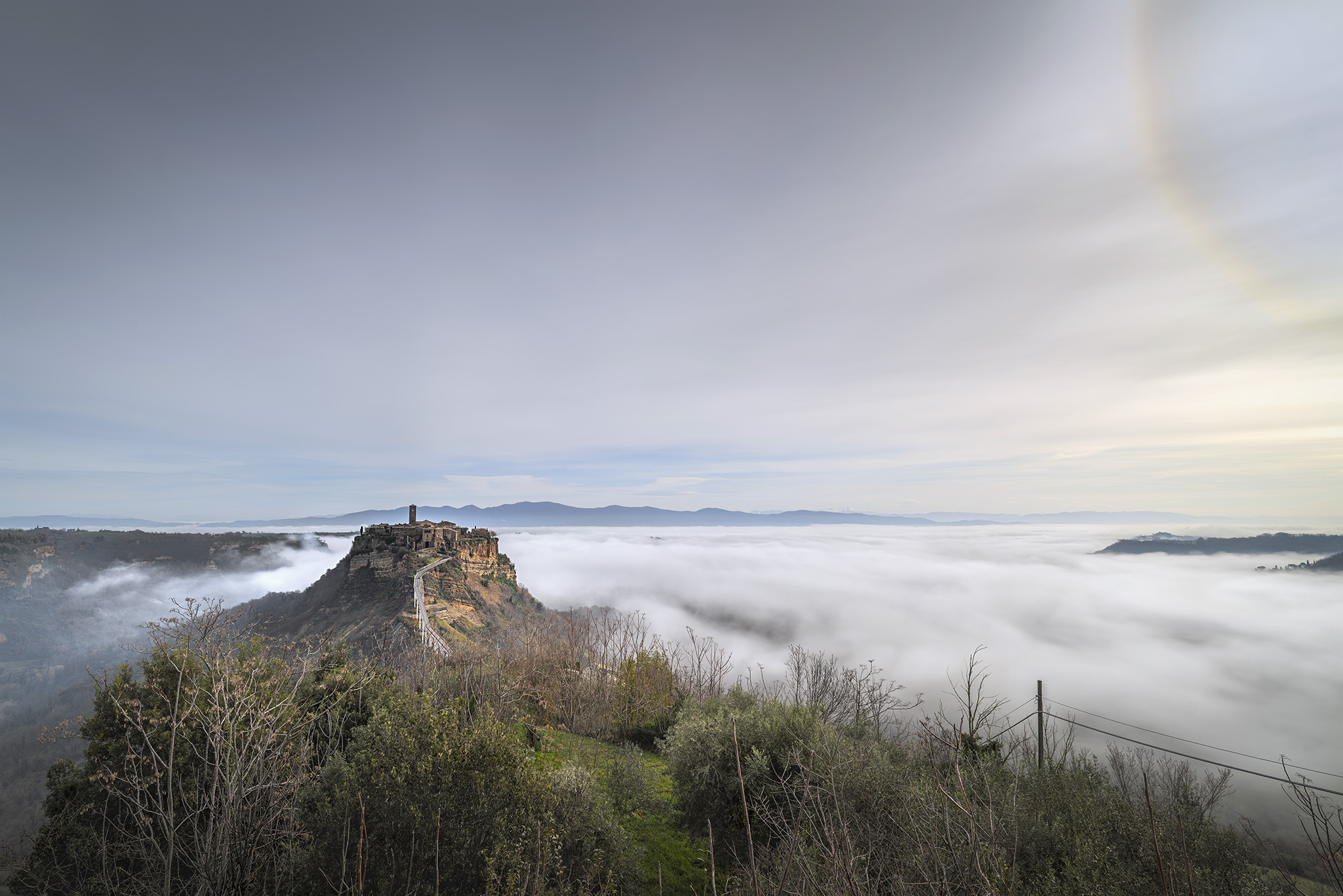 Alone solare su Civita di Bagnoregio