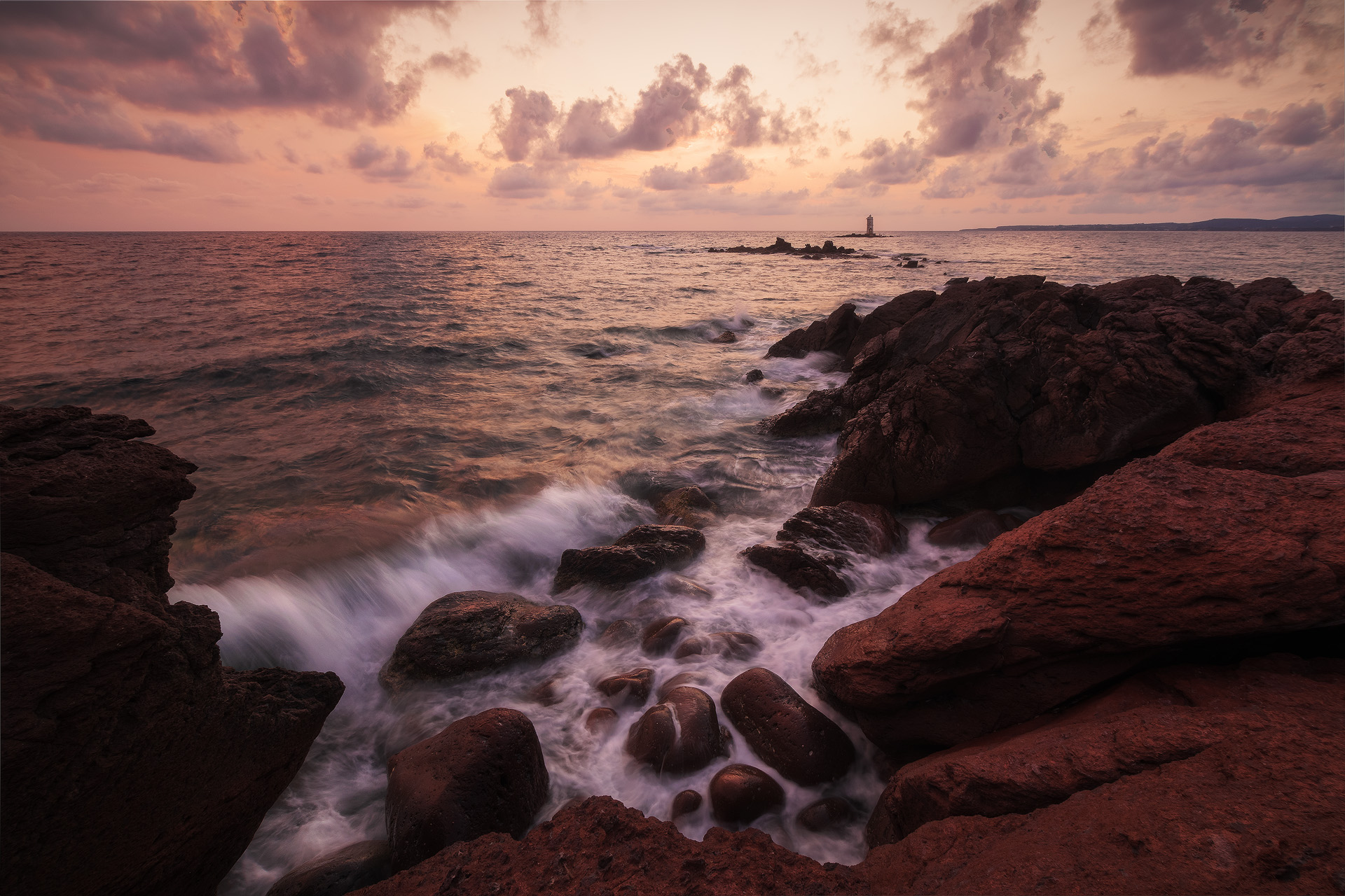 "Red Rocks at Twilight"