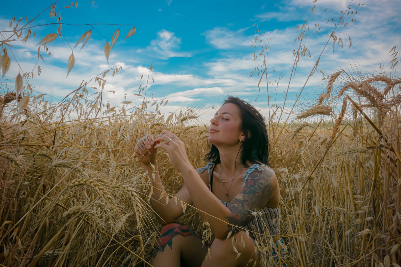 In mezzo ai campi di grano