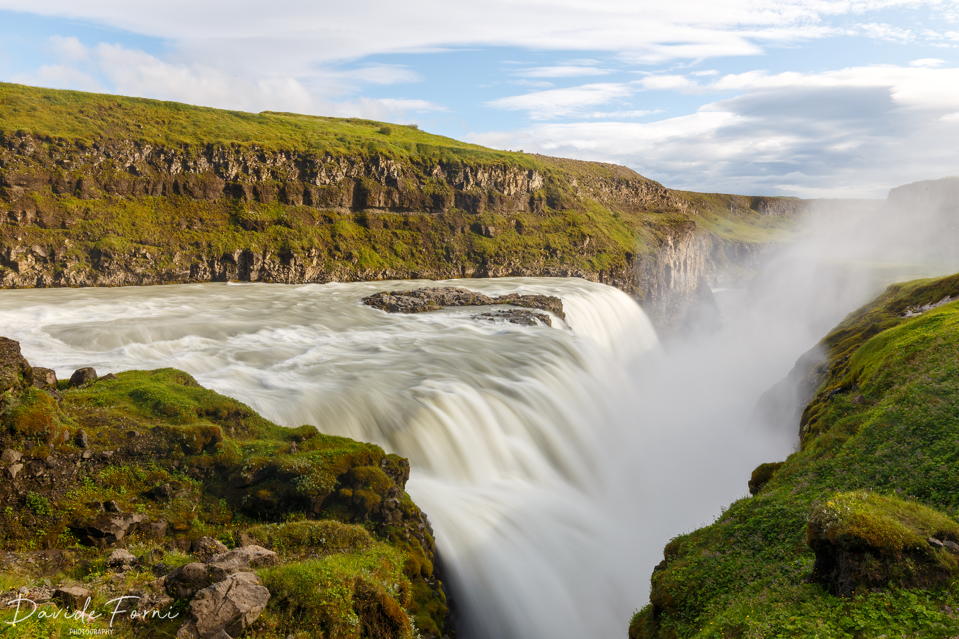 Gullfoss, the golden waterfall seen at Golden hour