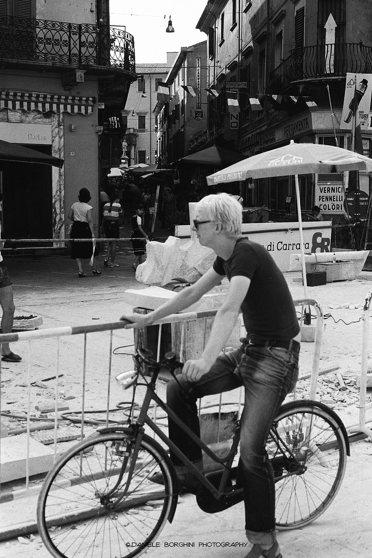 Turista in bicicletta