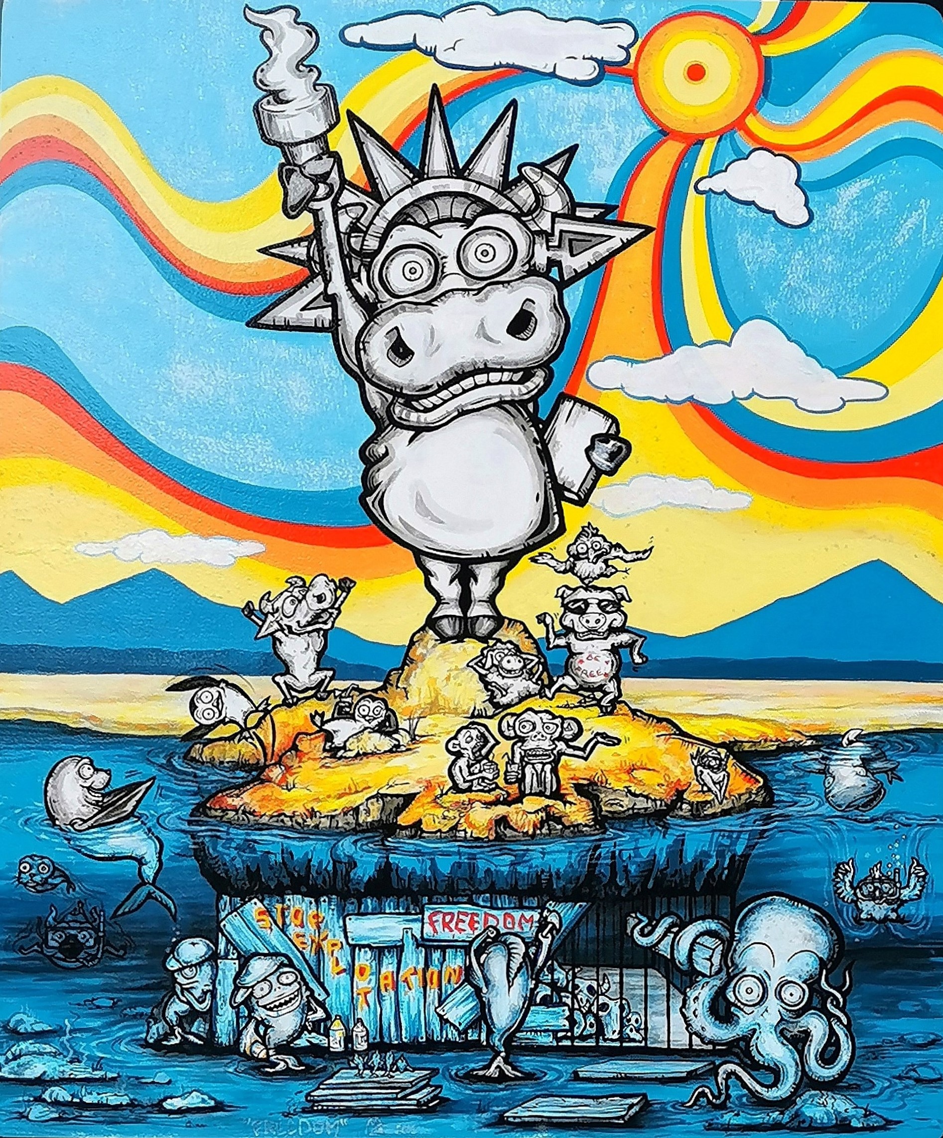 Torino: Murale ironico