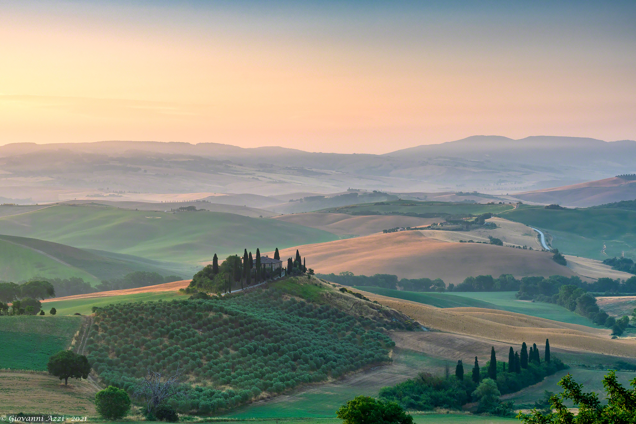 First lights at the Belvedere