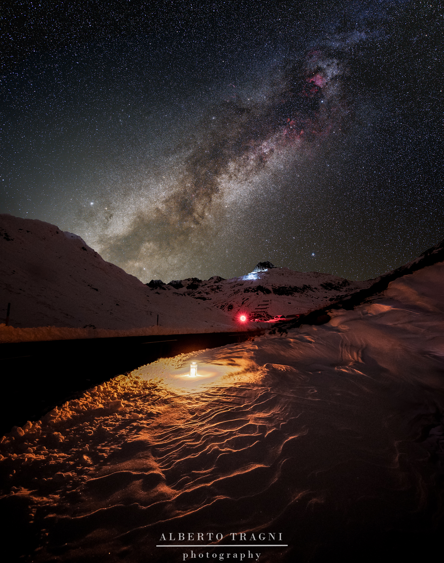 Milky Way & a candlelight
