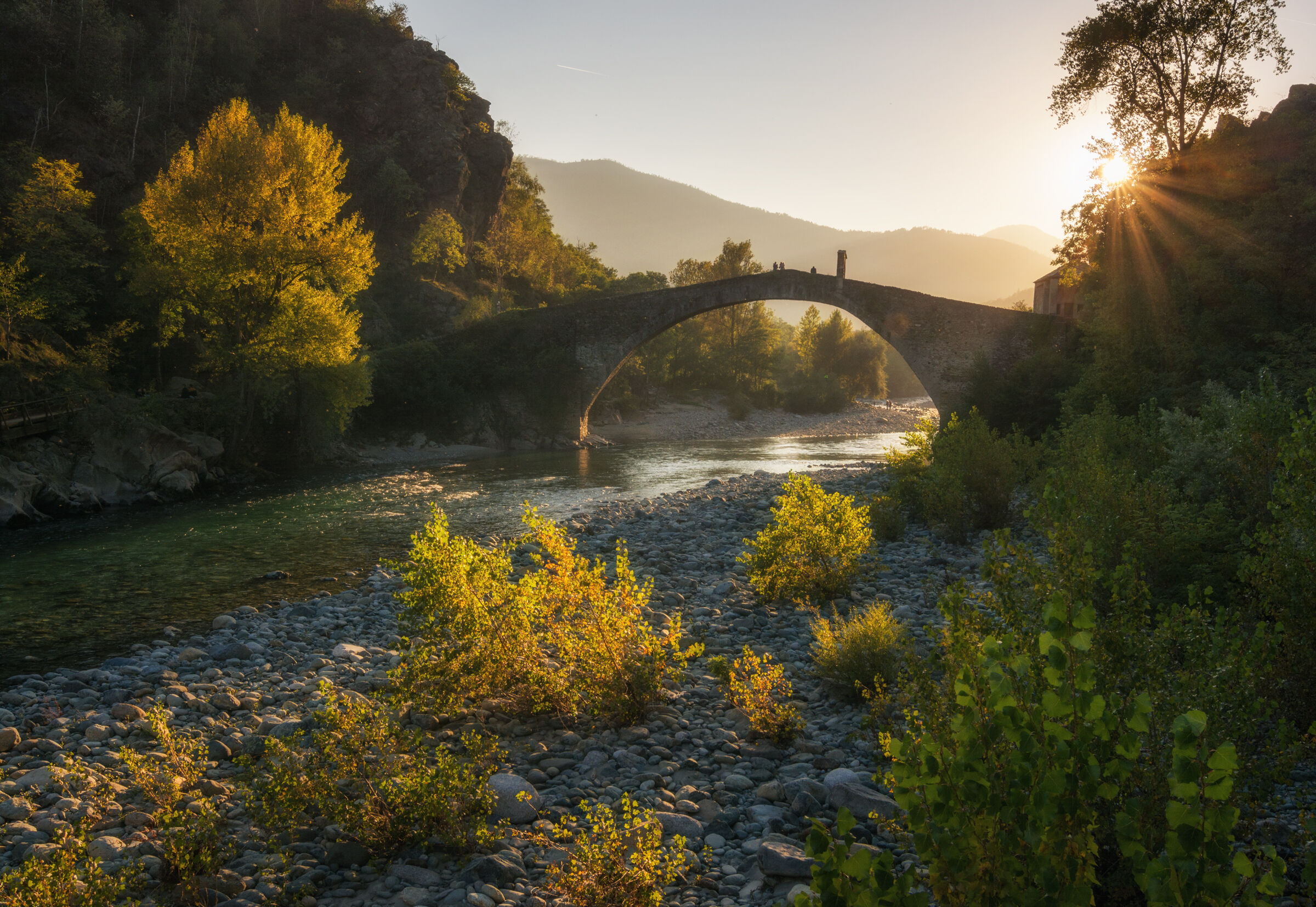 Ponte del Diavolo al tramonto