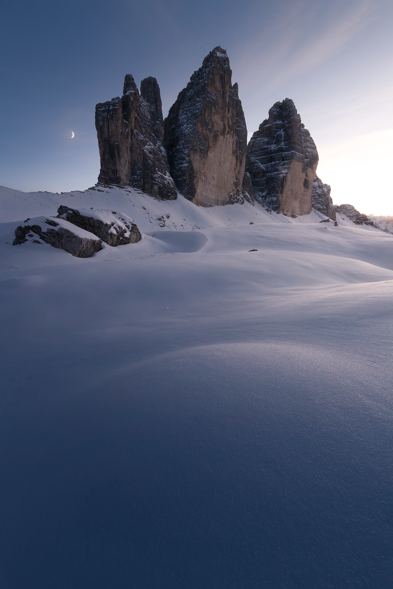 Tre Cime di Lavaredo, scenario fatato
