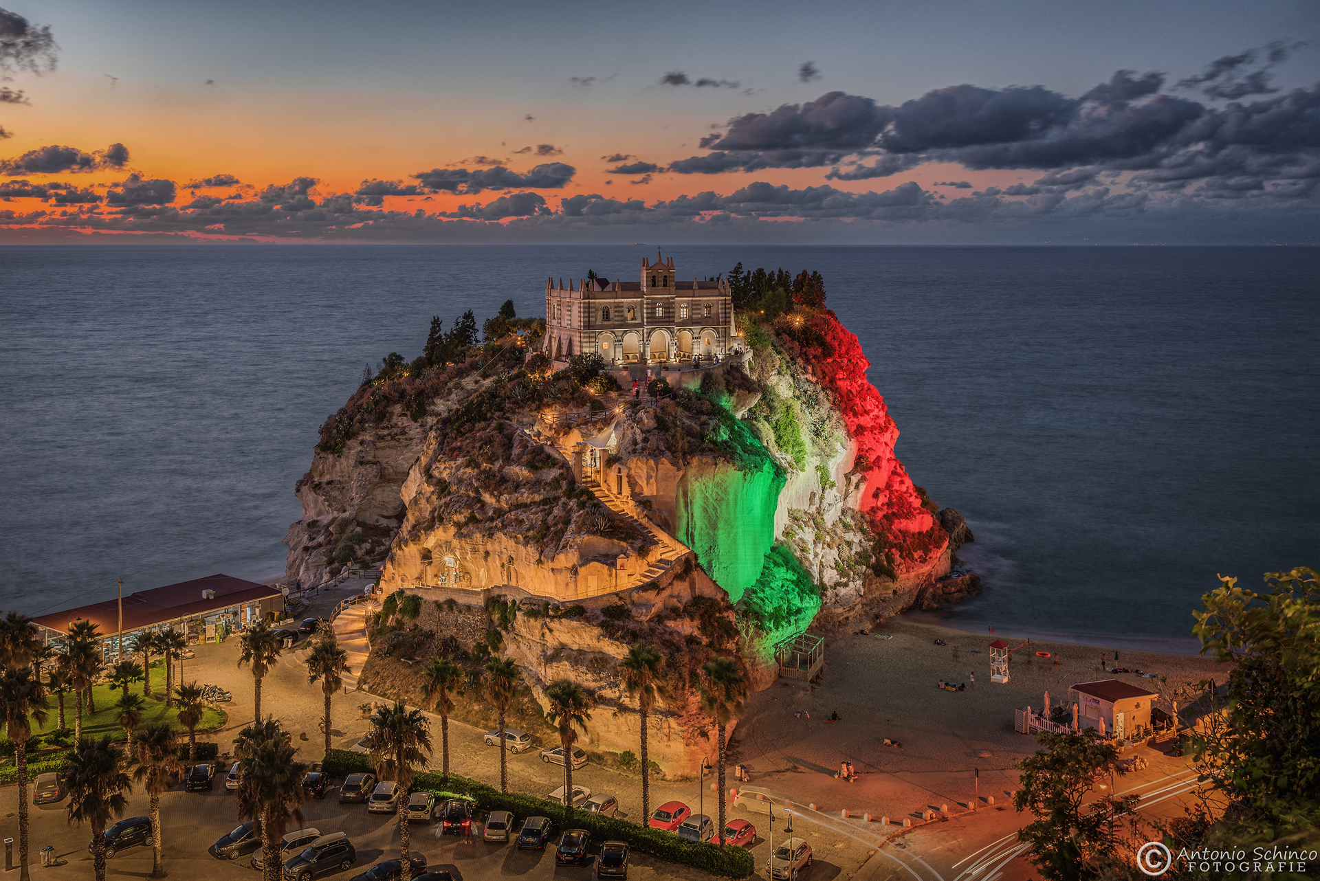 The Sanctuary of Santa Maria Dell'Isola Al Crepuscolo