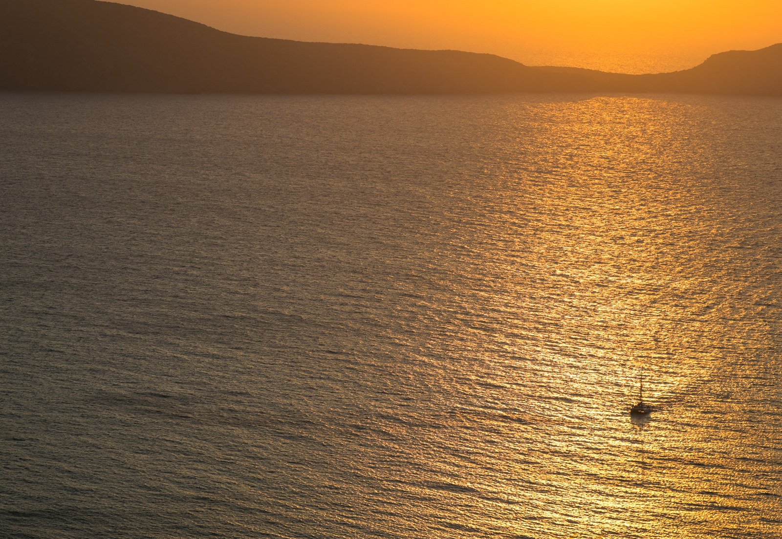 Sunset from Plaka to Milos