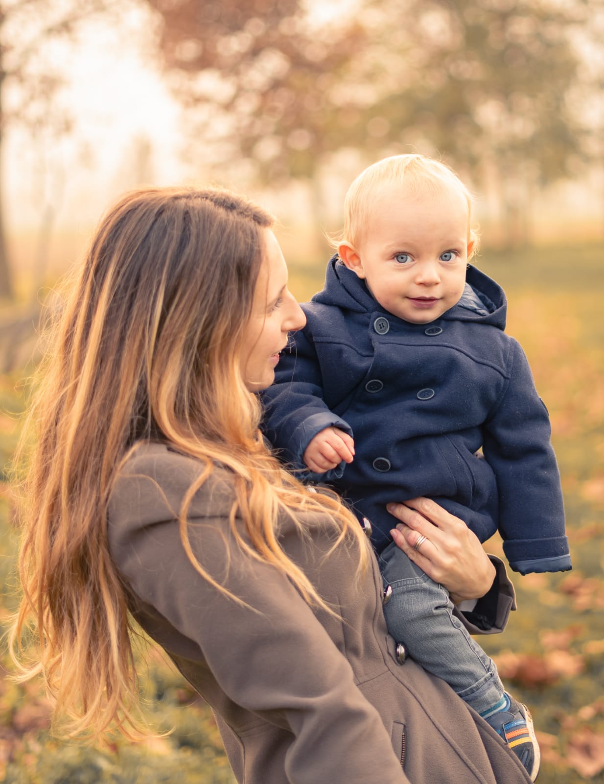 Mom & son's portrait
