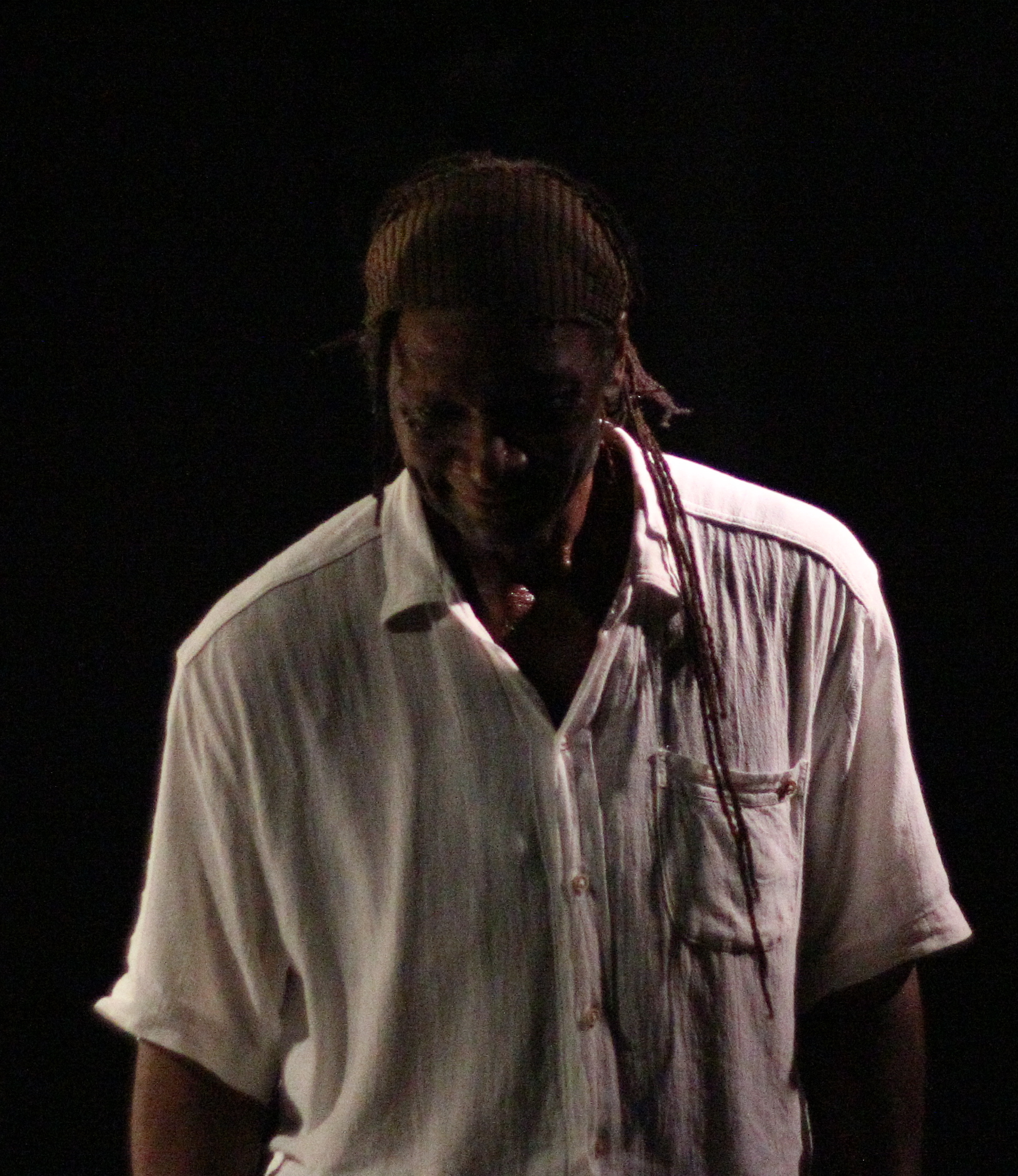 Hamid across the stage