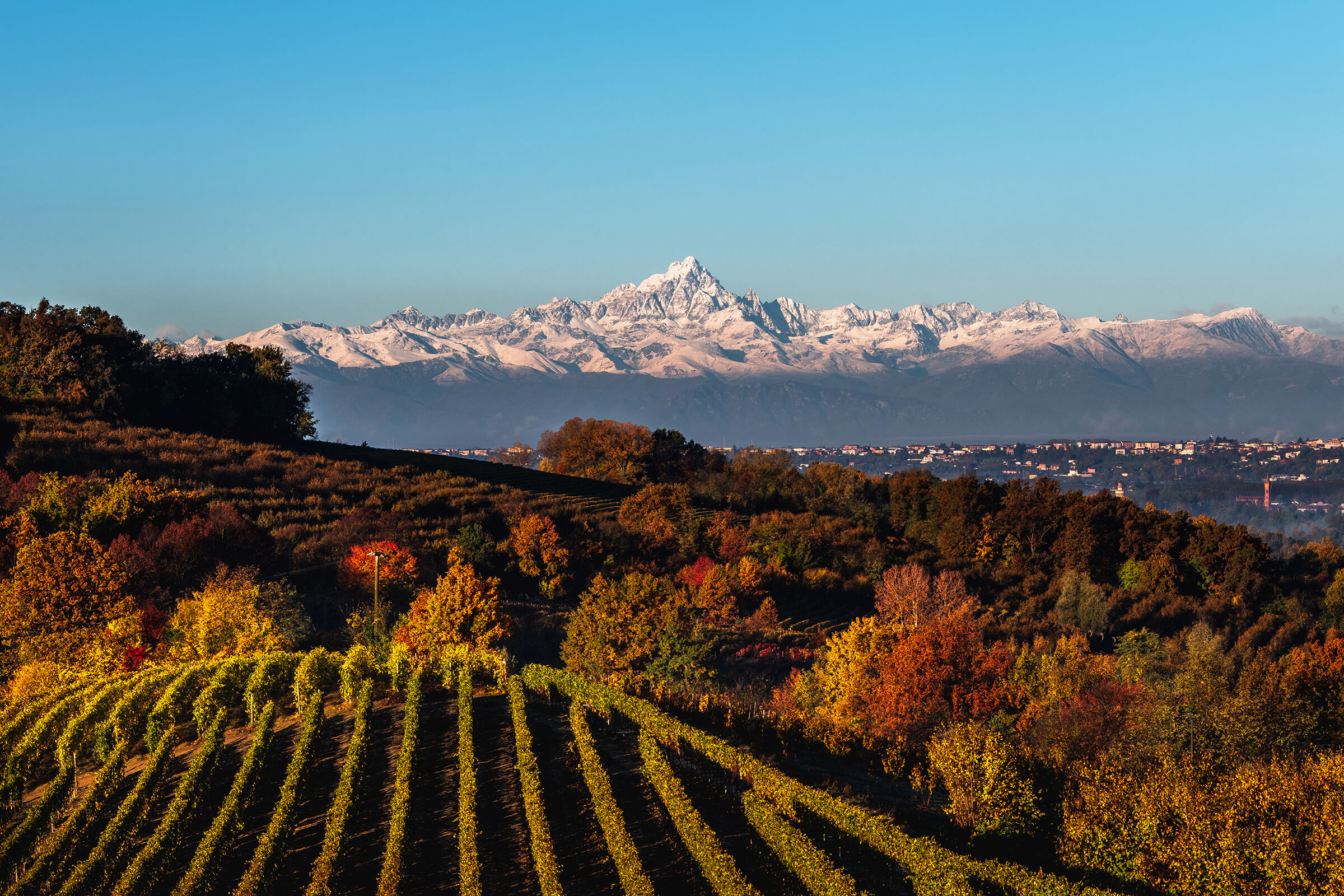 I colori dell'autunno e la prima neve