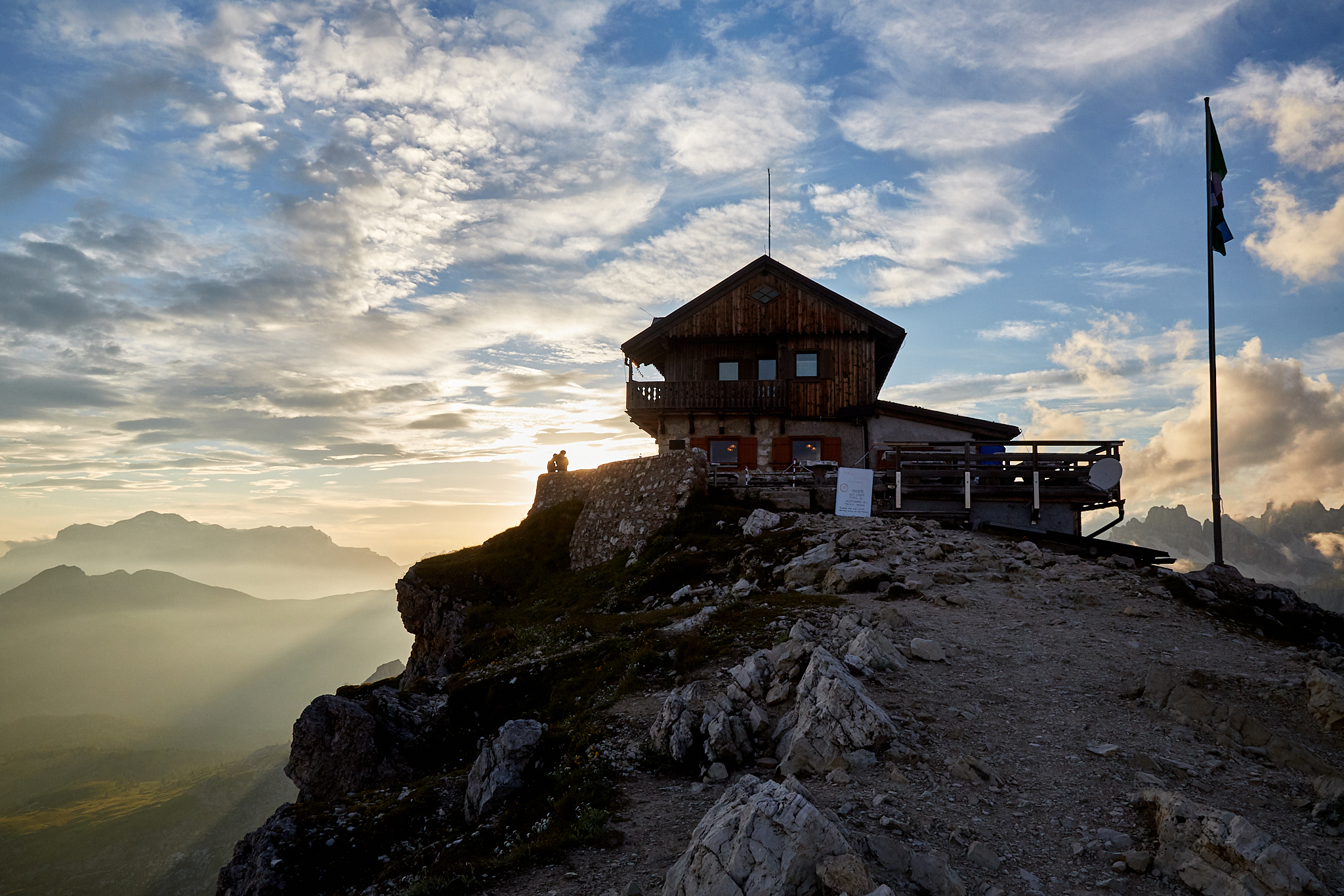 Tramonto dal Rifugio Nuvolao