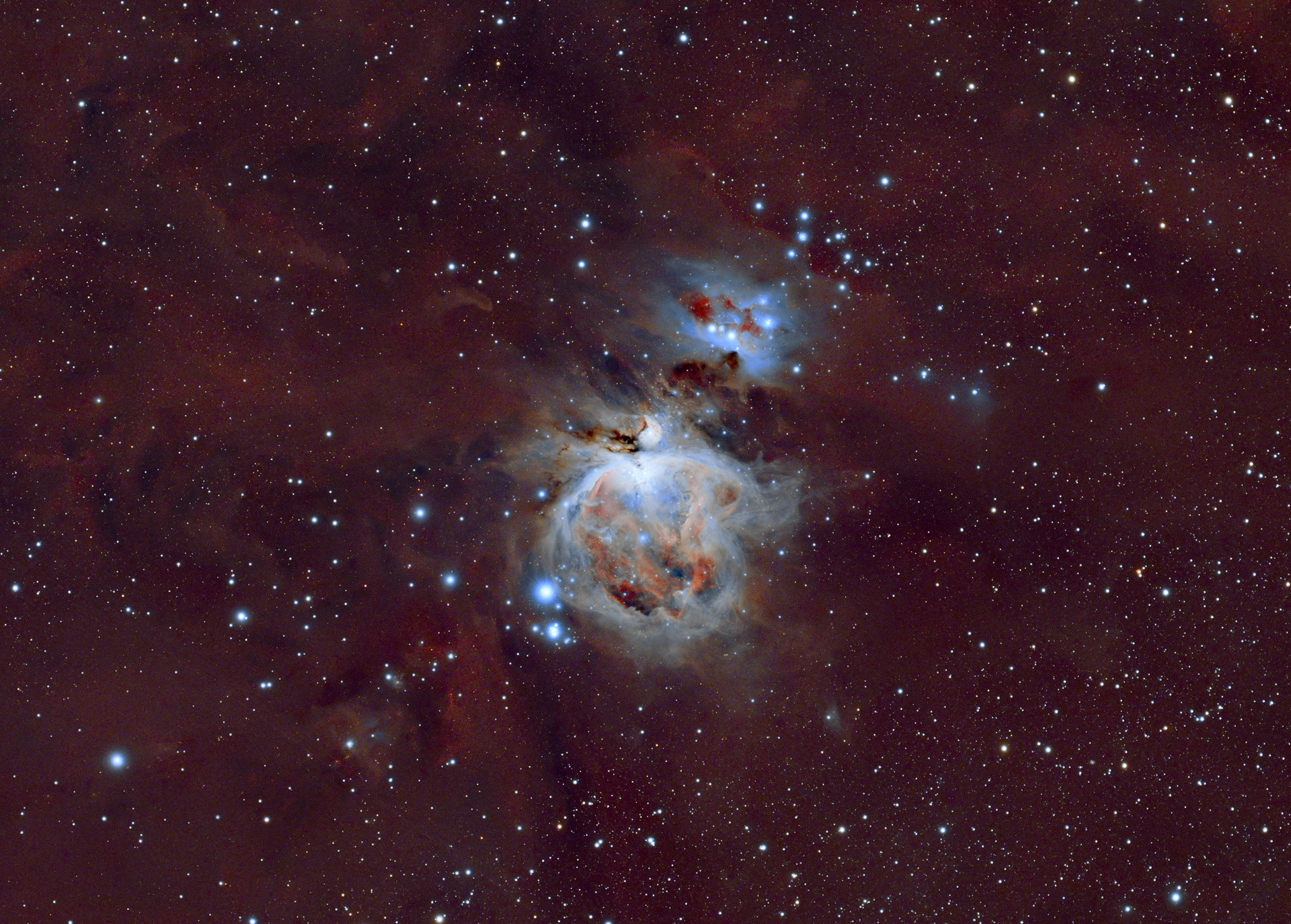 Orione immersa nelle polveri interstellari