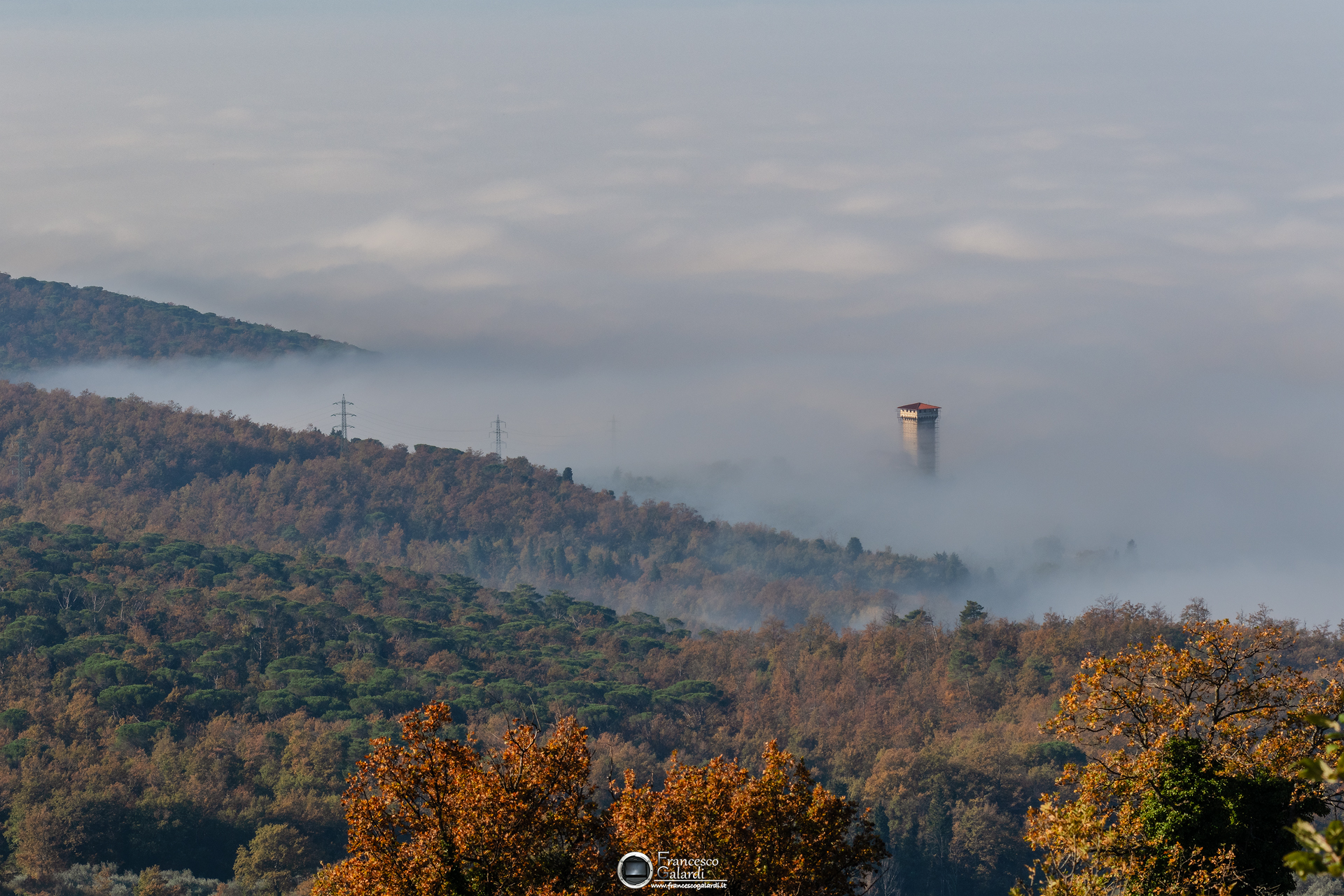 Dalla strada per Monte Morello verso Calenzano