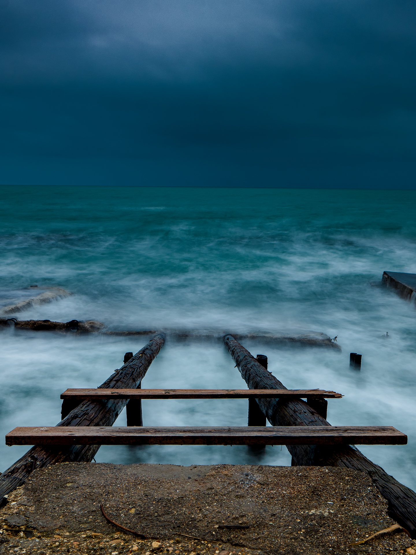 The sea in winter