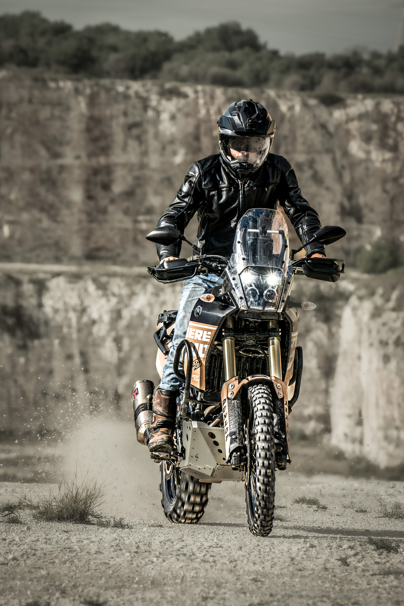 Max Enduro in the quarry