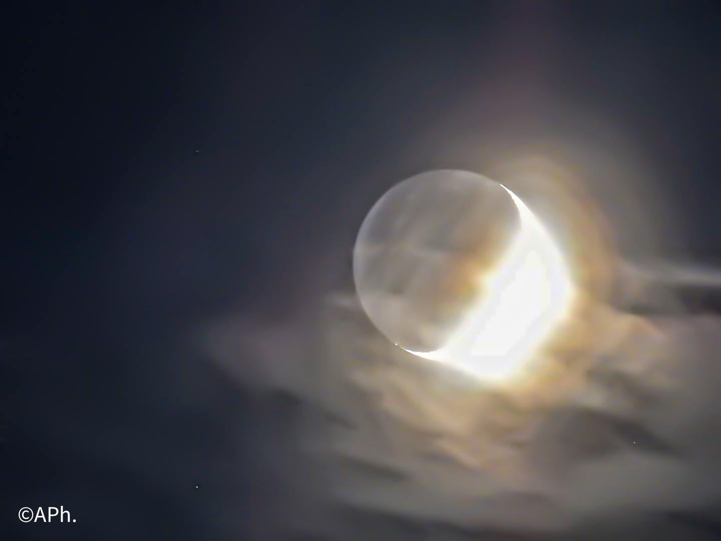 Eclissi ? No è la luce cinerea