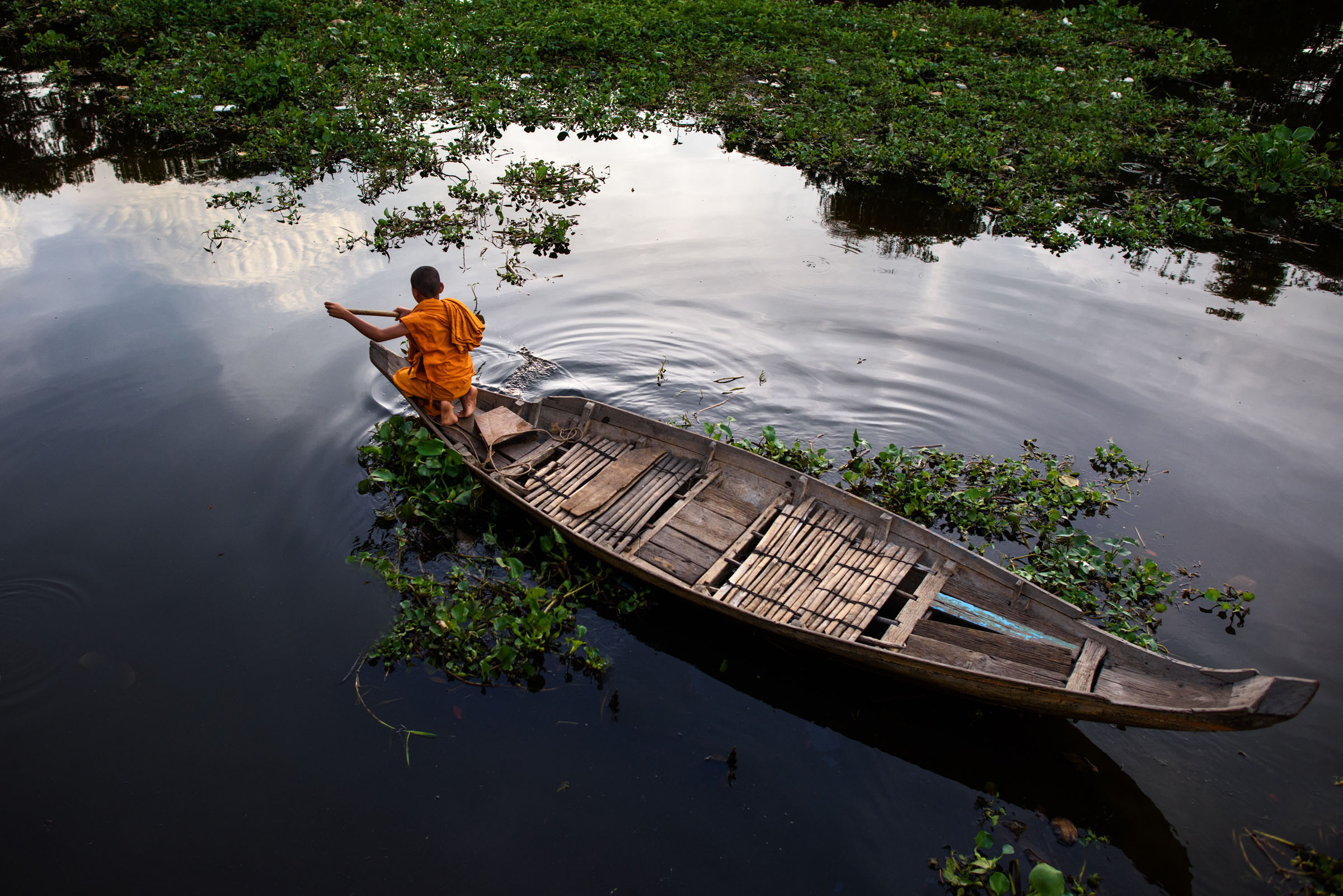 To the floating village, Cambodia