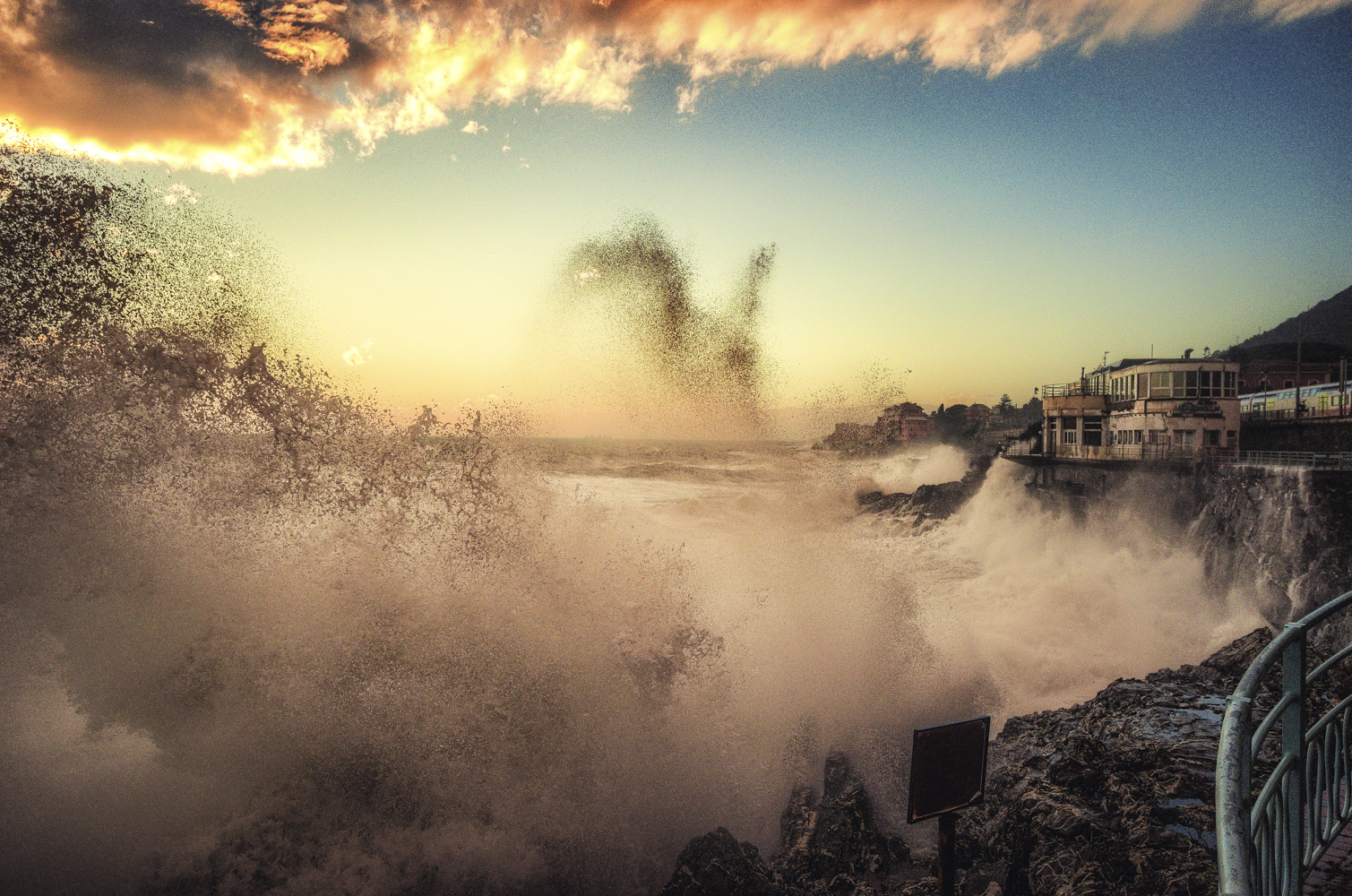 Go and photograph the storm surge... Go...