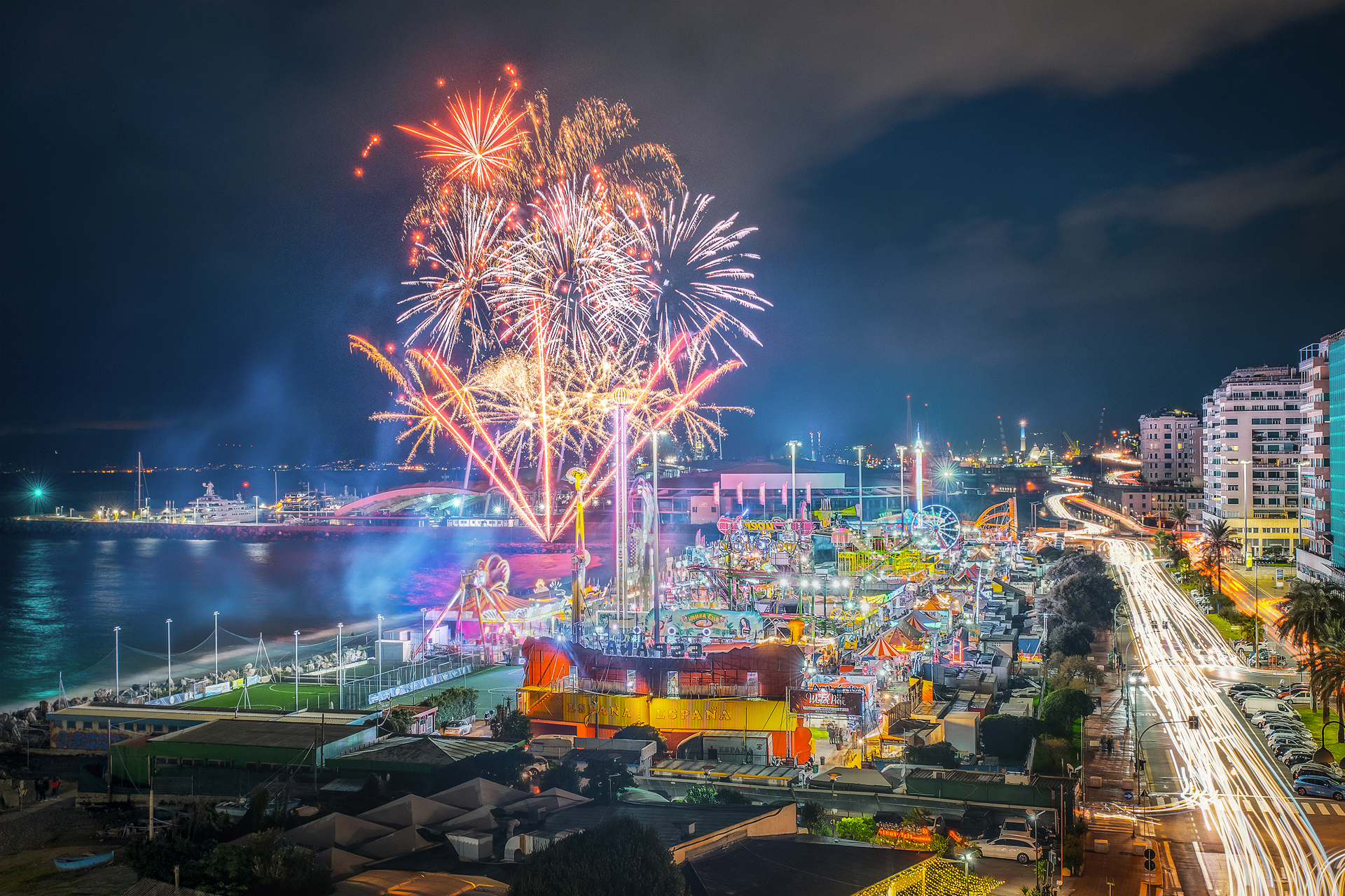 Fireworks in the sky