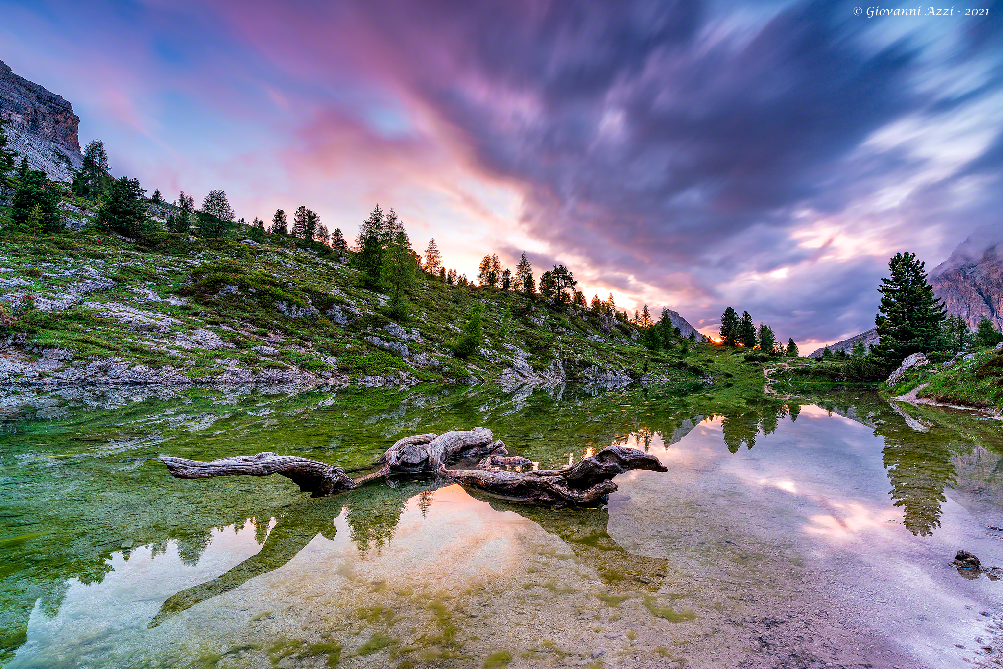 Cloudy sunset in Limides
