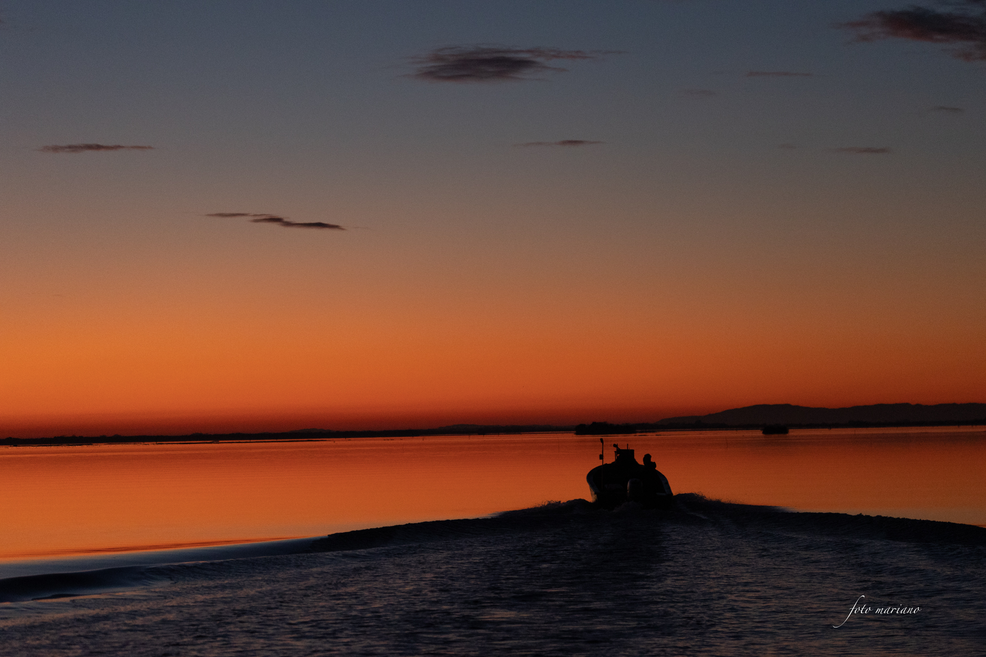 lagoon at sunset