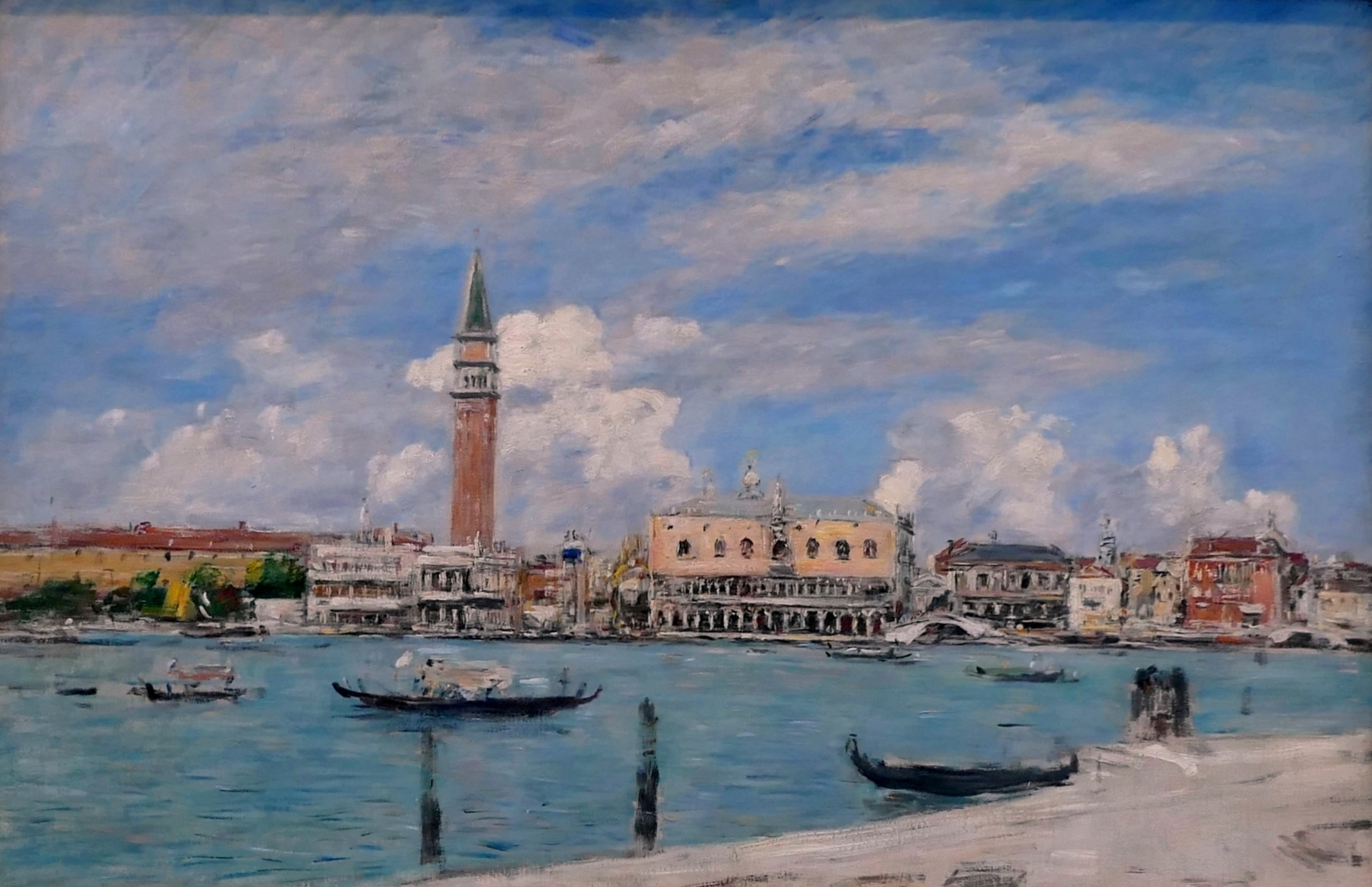Eugène Boudin "Piazza San Marco vista dal Canal ...