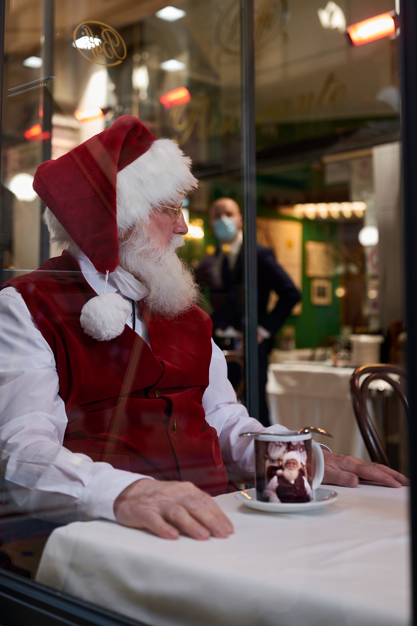 Santa Claus at the bar