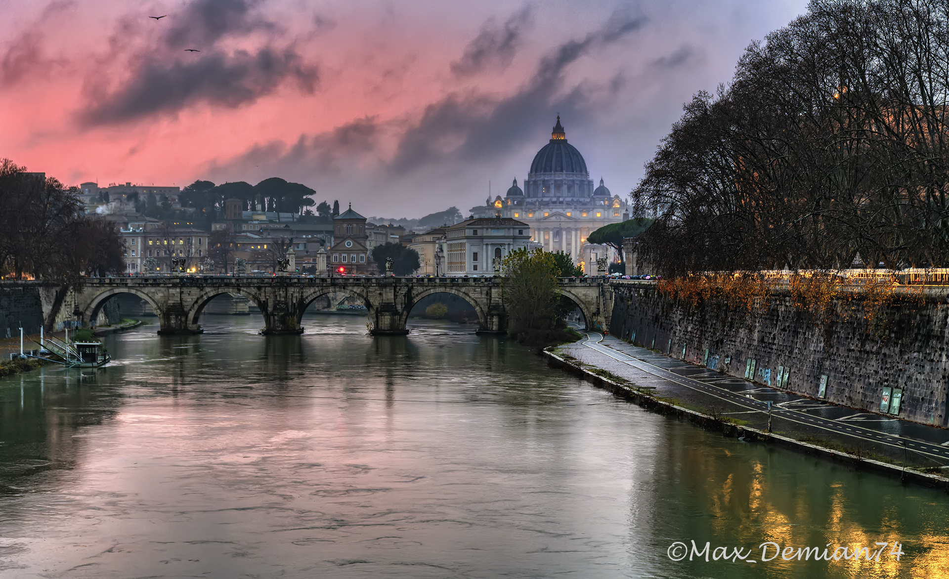 cartolina sotto la pioggia di santo Stefano