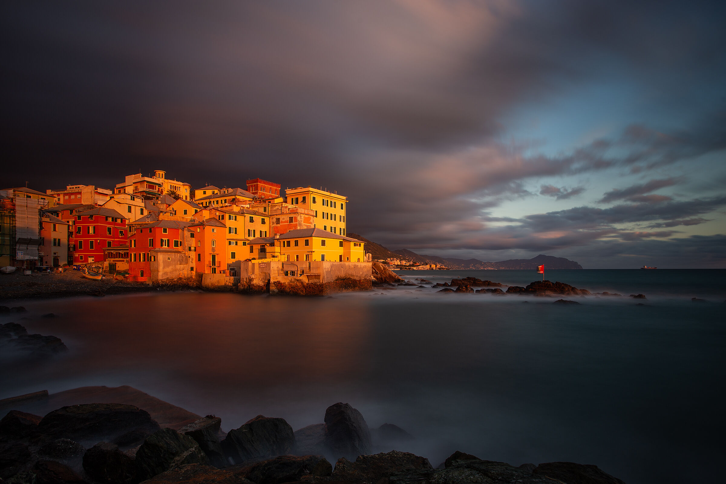 Golden hour su Boccadasse