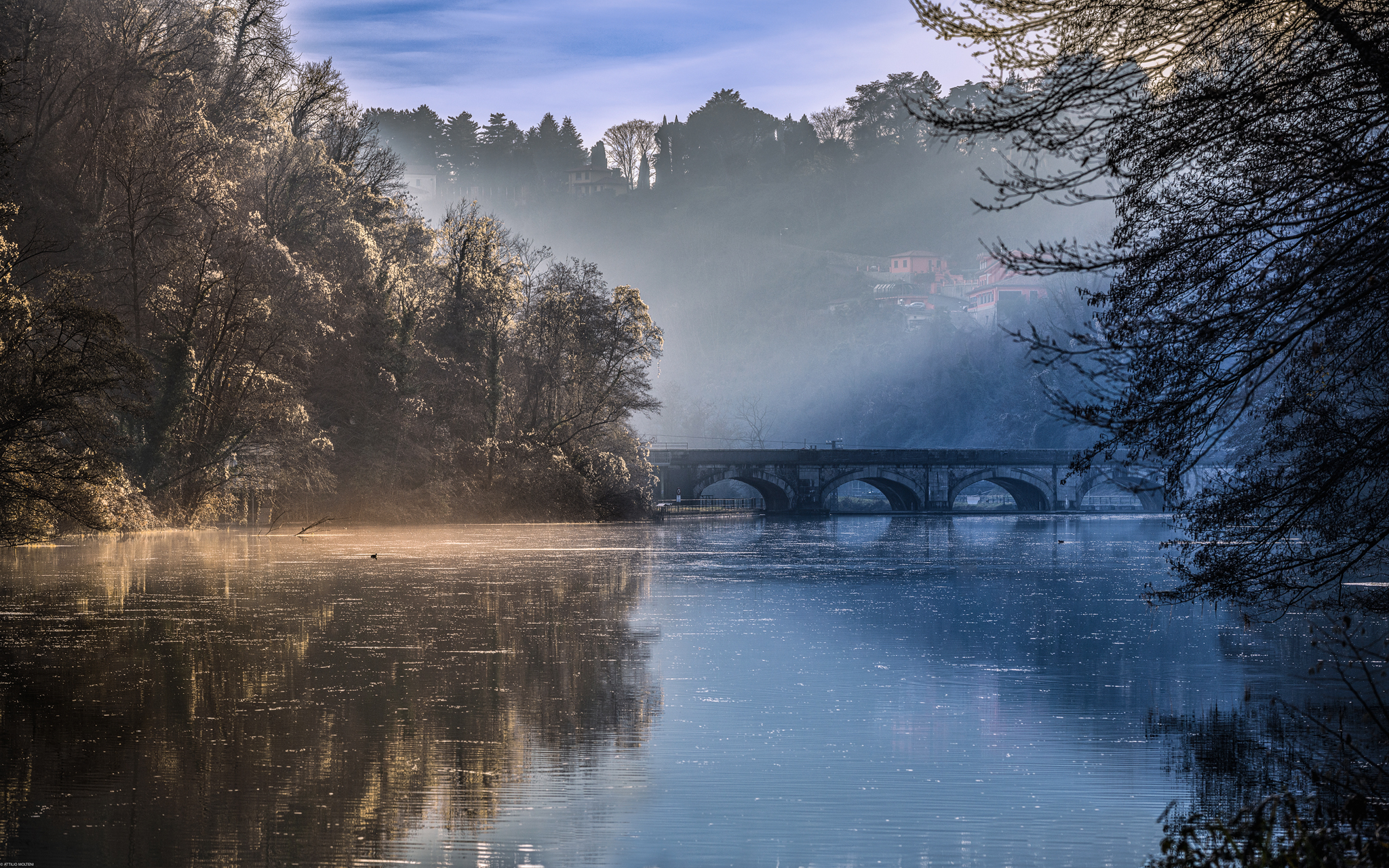 The river Adda in Paderno