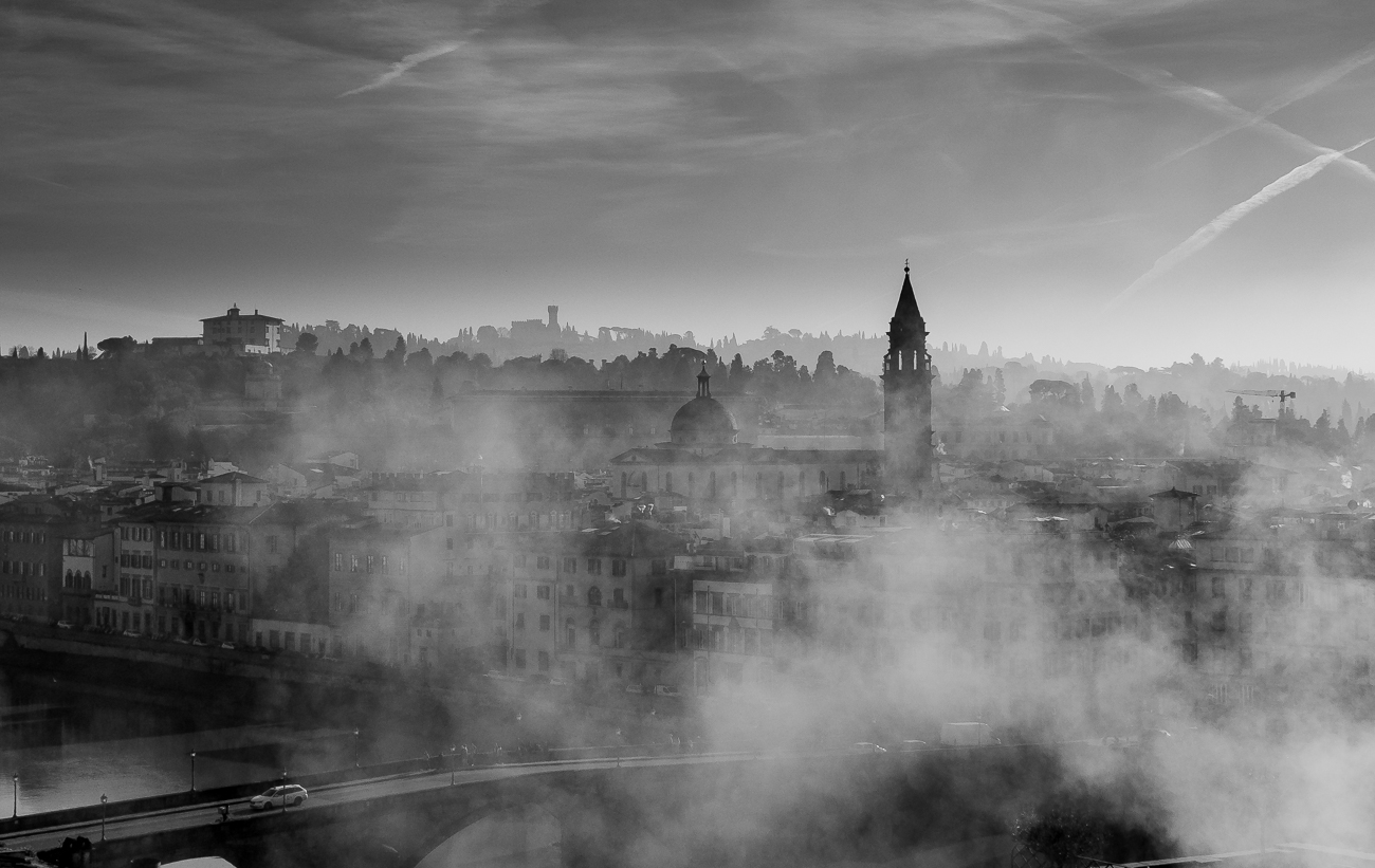 Nebbia su Firenze