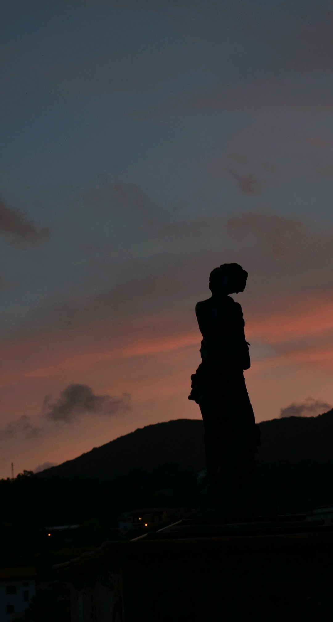 Statuary sunset of a midsummer night