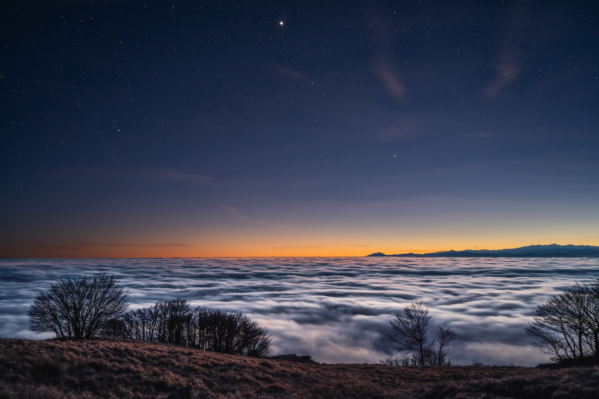 Above the clouds
