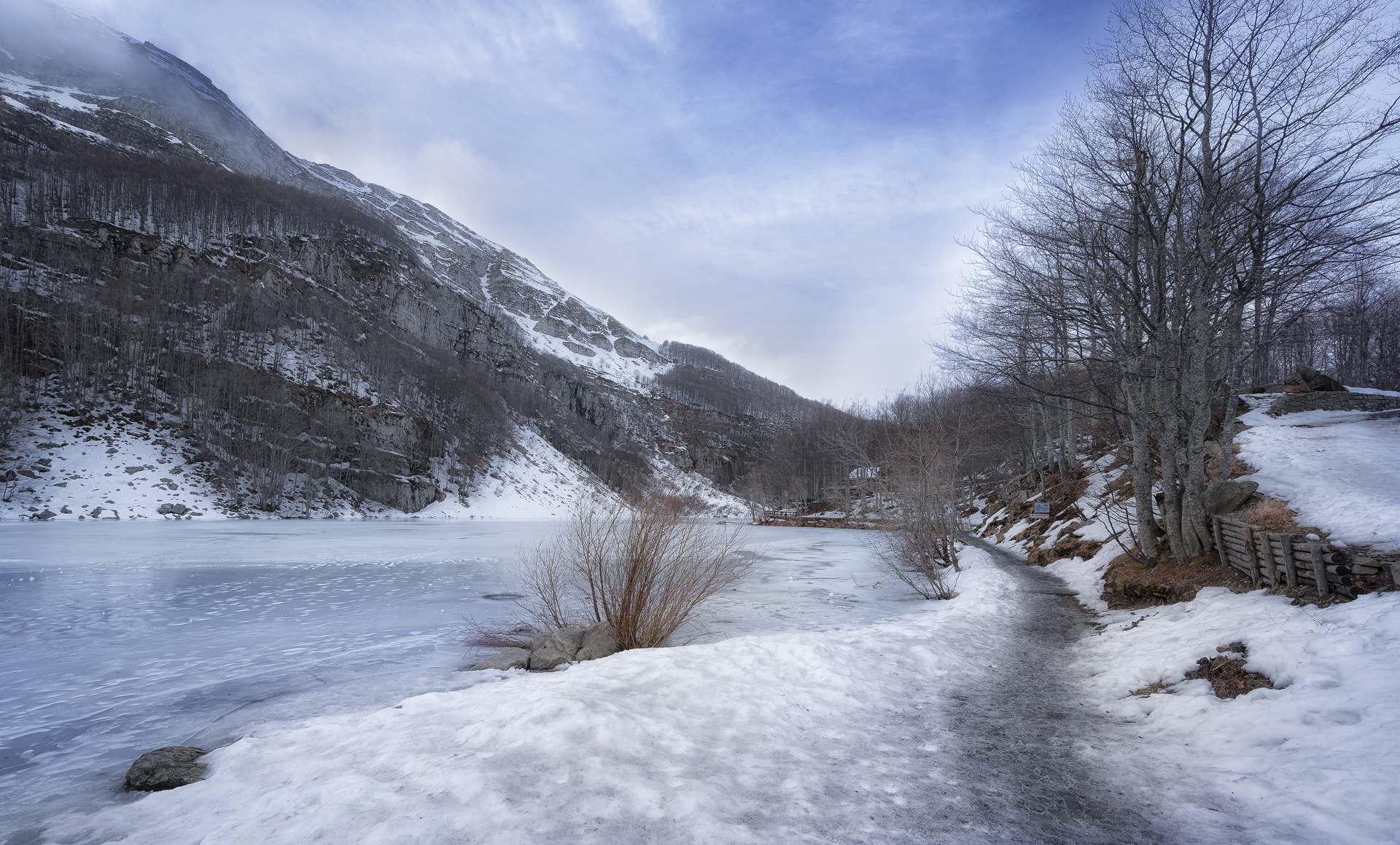 iced lake