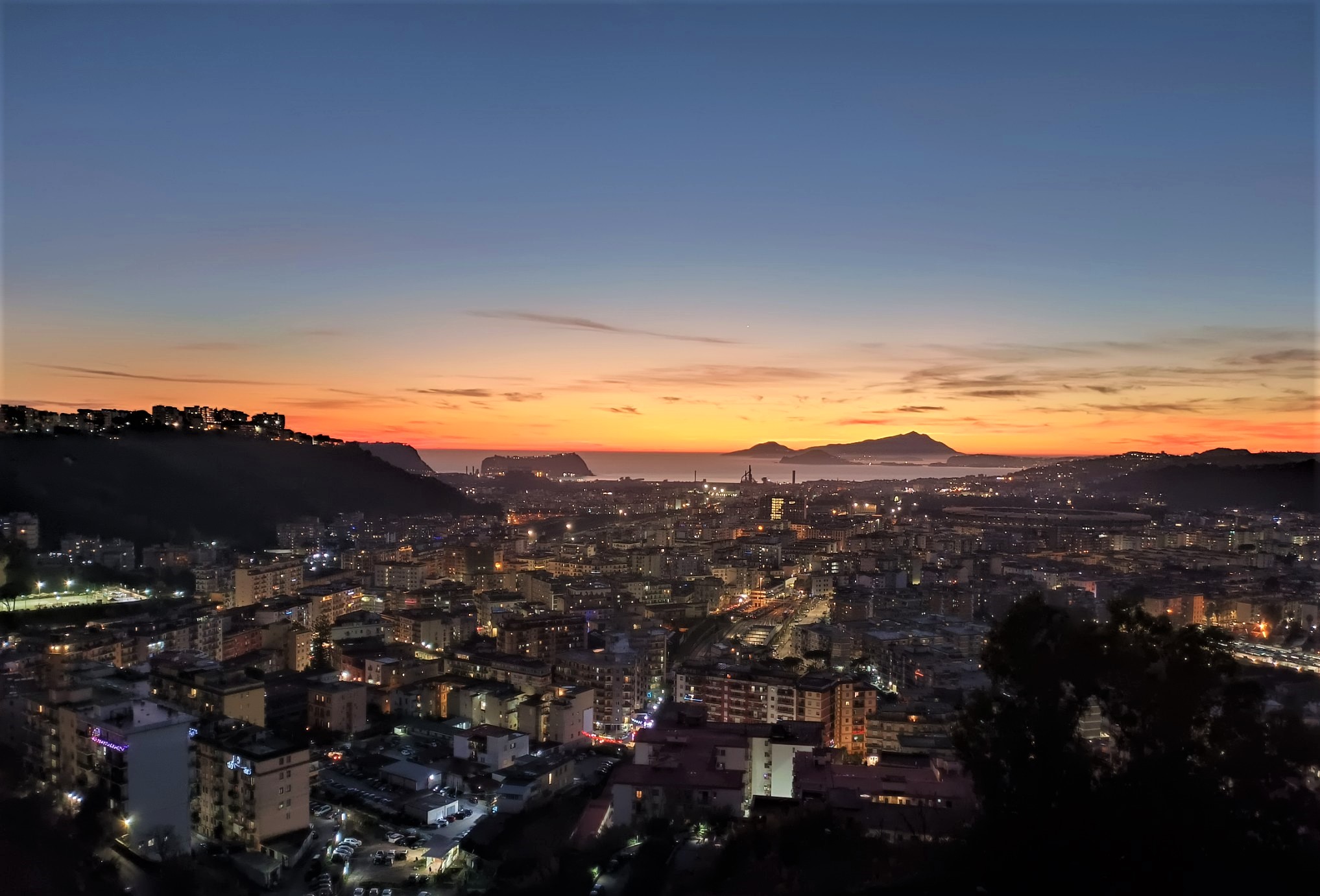 evening view (with Oppo mobile)