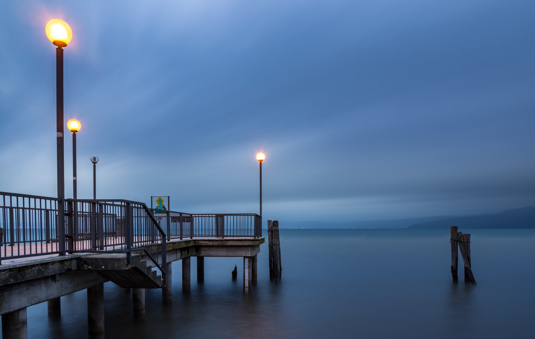 Blue time in Trevignano Romano