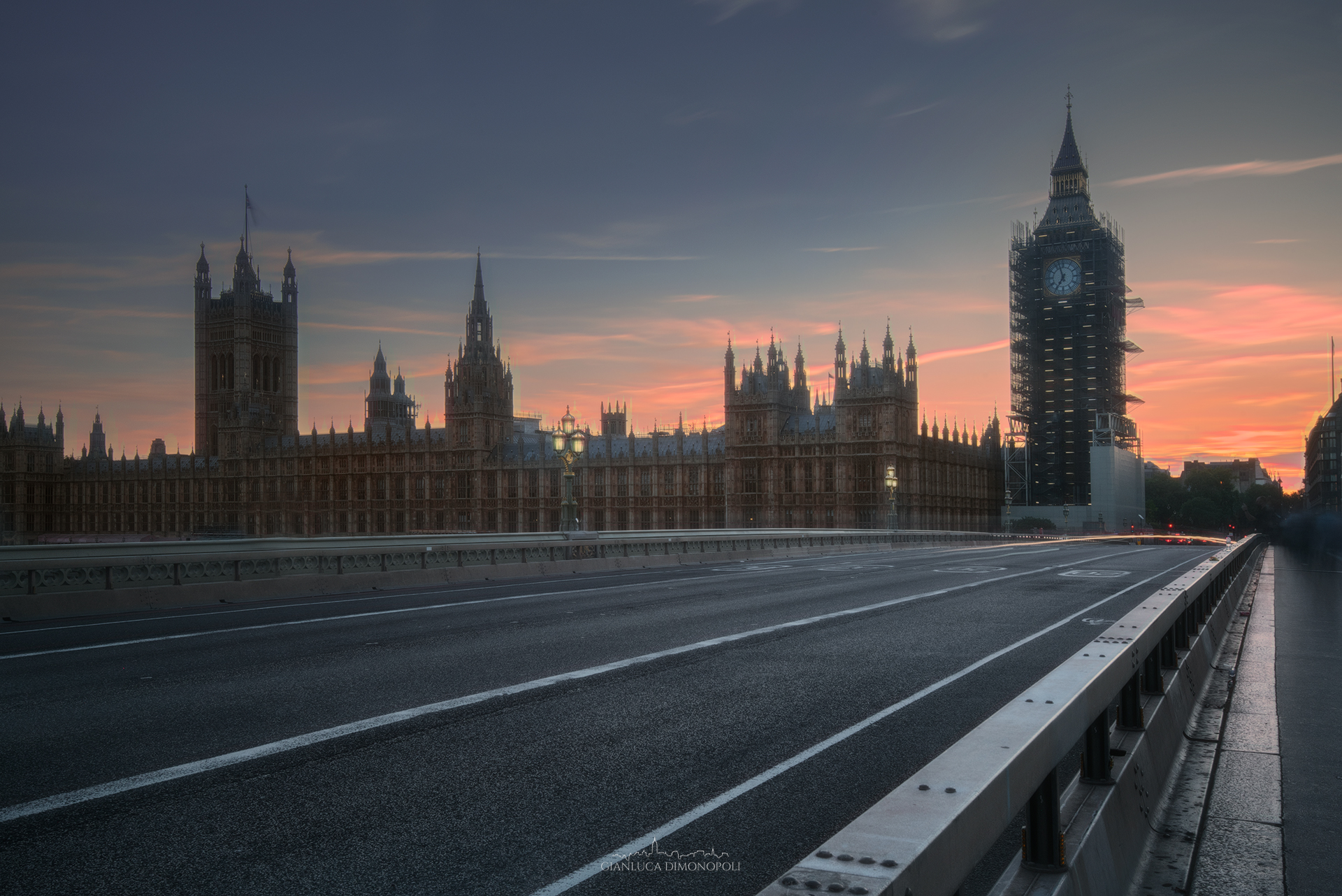 Tramonto su Westminster
