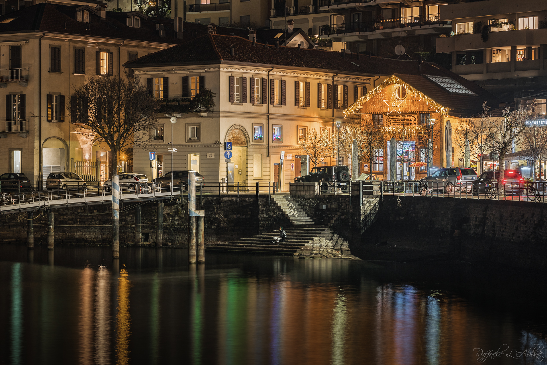 the funicular of Como and the marina