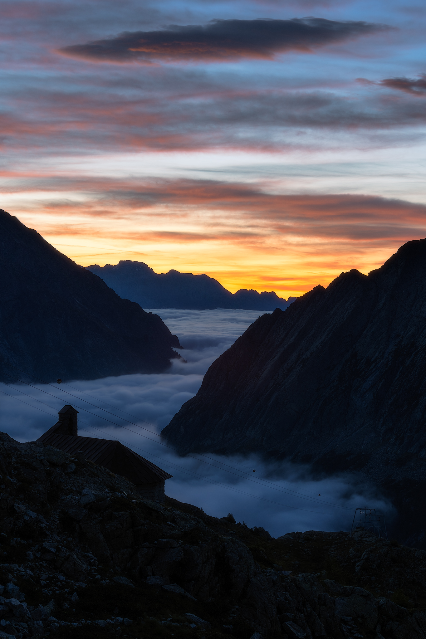 Over the clouds