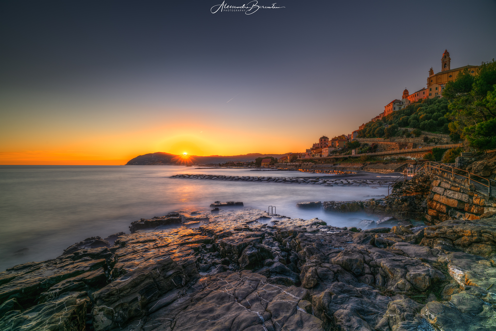 Tramonto invernale dal Porteghetto - Cervo (im)