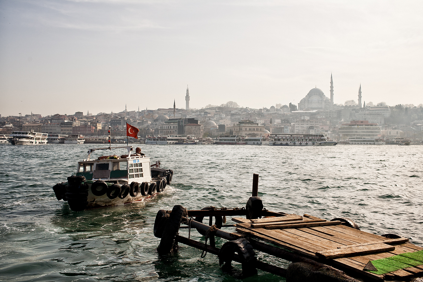 along the bosphorus